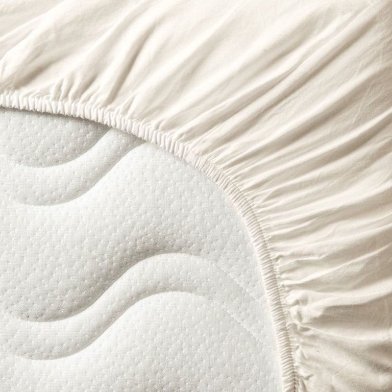 Drap housse pur coton Ecru (70 x 140 cm) Kadolis Ambiance 3