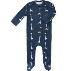 Pyjama léger Girafe bleu indigo (3-6 mois)