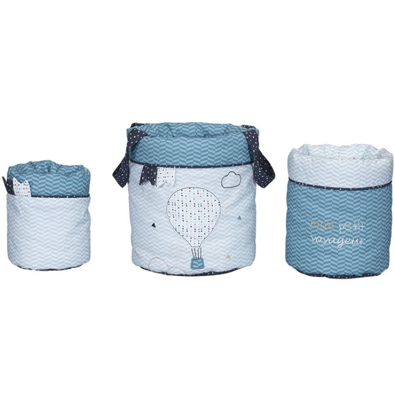 Lot de 3 paniers de toilette Lazare Sauthon
