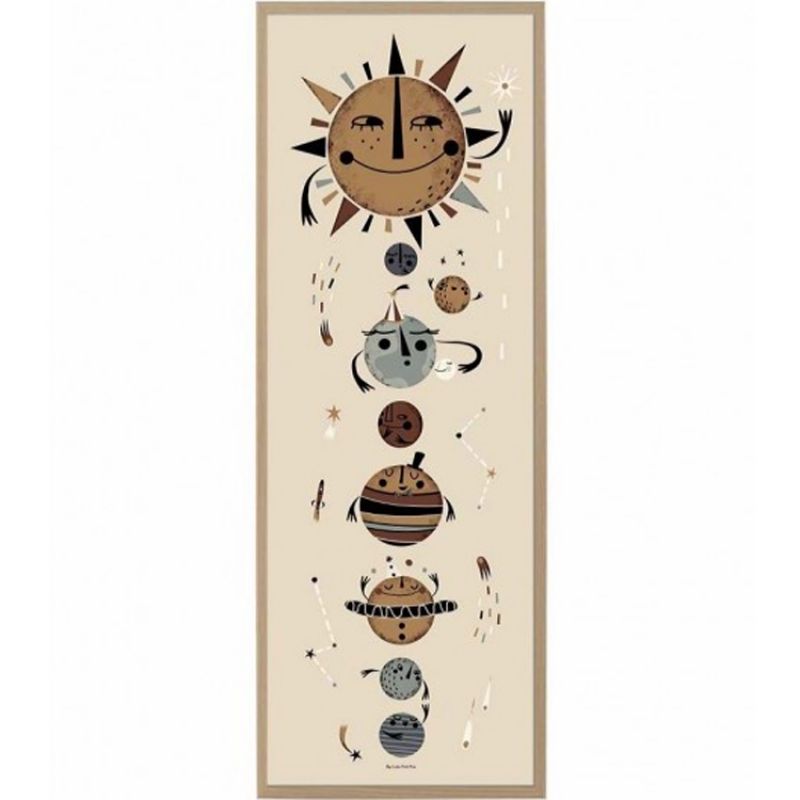 Affiche encadrée Wonderful Space (95 x 33 cm) Lutin Petit Pois