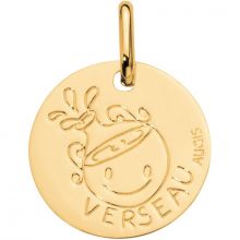 Médaille Zodiaque verseau 14 mm (or jaune 750°)  par Maison Augis