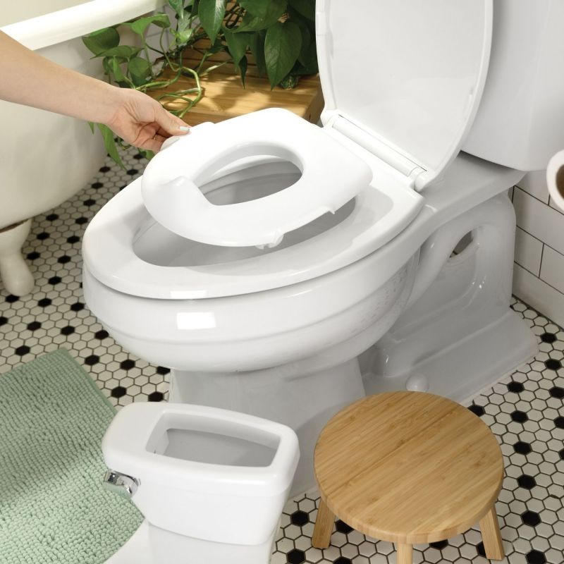 Mini toilette avec réducteur Blanc Ingenuity Ambiance 3