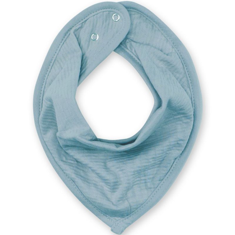 Bavoir bandana bleu minéral Bemini