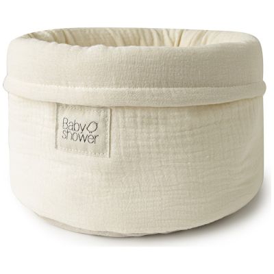 Panier de toilette Ivory Powder (18 cm) Babyshower