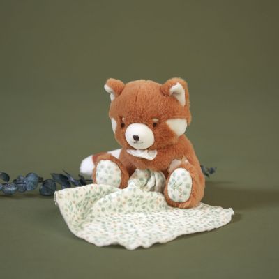 Doudou peluche Panda Roux