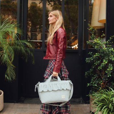 Sac à langer Praliné Vichy Matcha