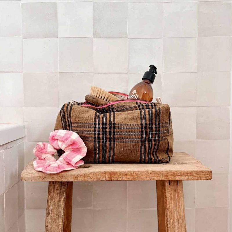 Trousse de toilette Vic Tartan Rose in April Ambiance 2