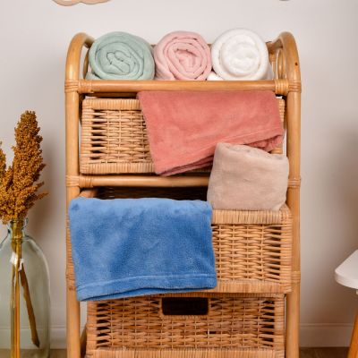 Couverture douceur rose (70 x100 cm)