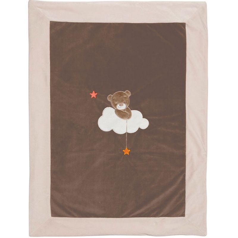 Couverture velours Basile l'ours (75 x 100 cm) Nattou