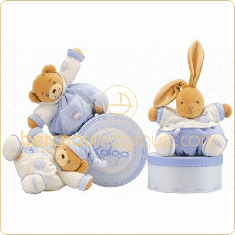 Patapouf ours médium avec bandana Blue (25 cm) Kaloo