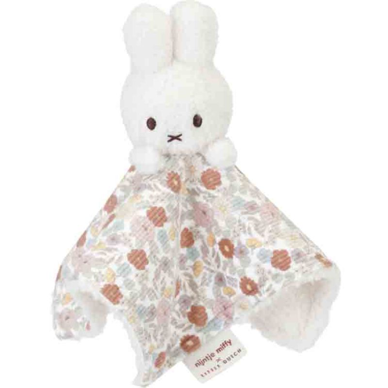 Doudou plat lapin Miffy Vintage Flowers Little Dutch