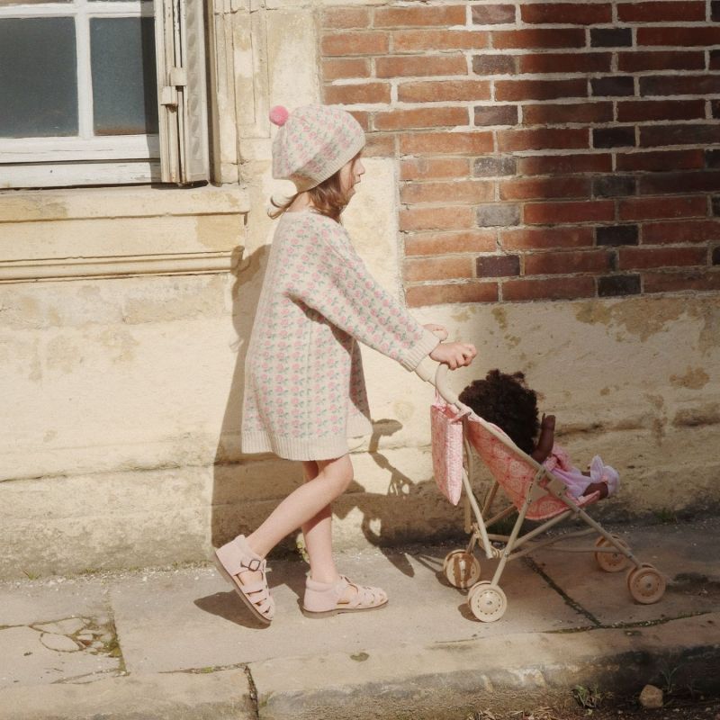 Image d'ambiance de présentation du produit Poussette pour poupée Lacy Pink - Konges Slojd