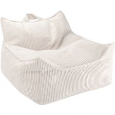 Fauteuil pouf Marshmallow velours côtelé - Wigiwama