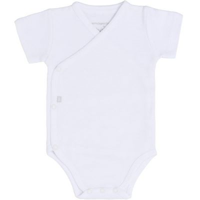 Body manches courtes en coton bio Pure blanc (1 mois)  par Baby's Only