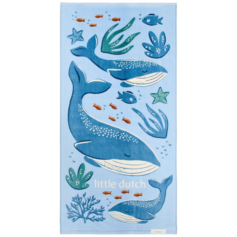 Serviette de plage Ocean World Blue (60 x 120 cm) Little Dutch Produit 2