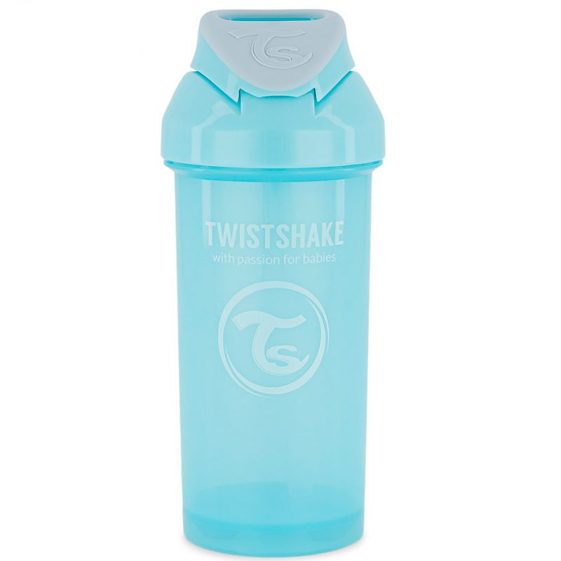 Gourde à paille bleu pastel (360 ml) Twistshake