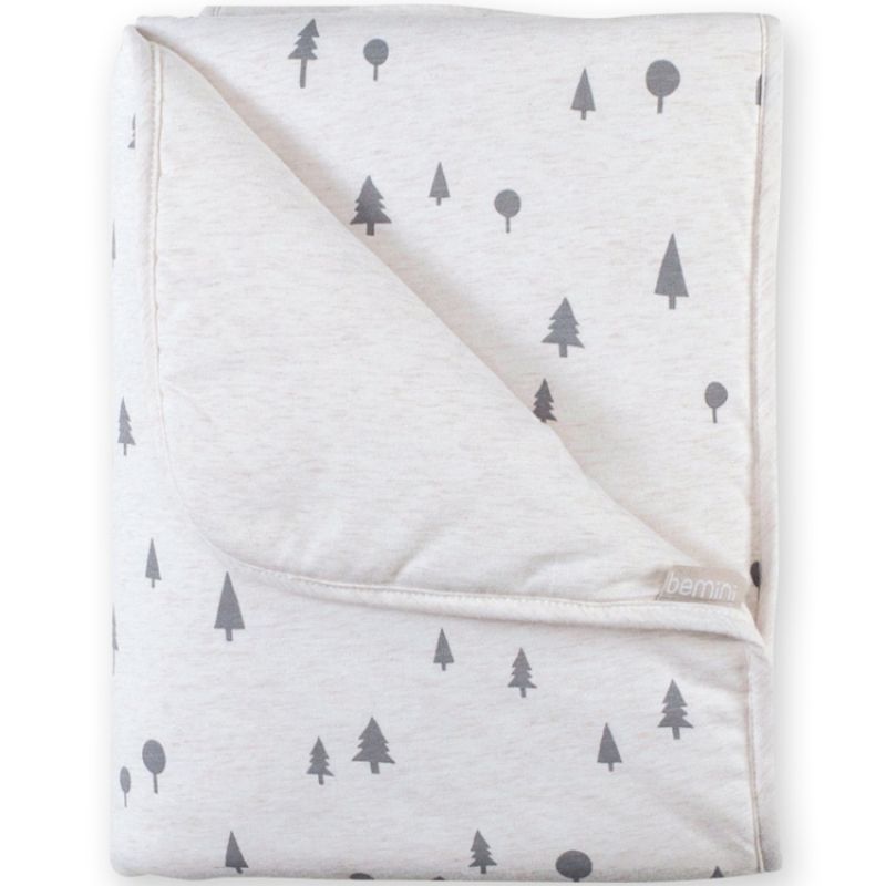 Couverture Svenn beige et gris (75 x 100 cm) Bemini
