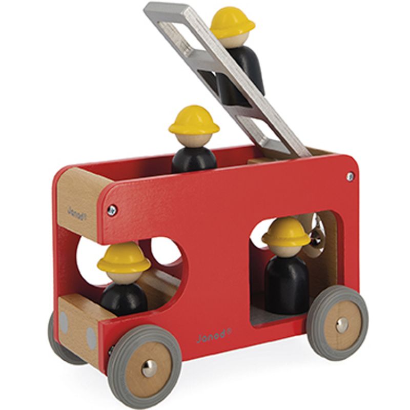 Camion de pompier Bolid en bois Janod