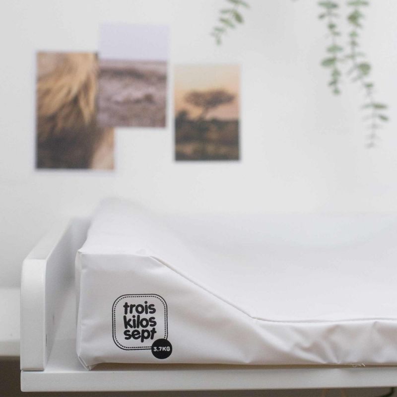 Matelas à langer plastifié Blanc Trois Kilos Sept Ambiance 6