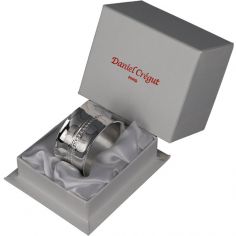 Rond de serviette Perles en métal argenté + coffret (personnalisable)