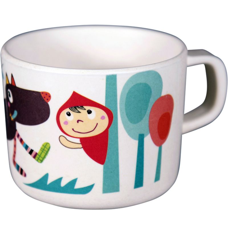 Tasse à anse en bambou T'es fou louloup Ebulobo
