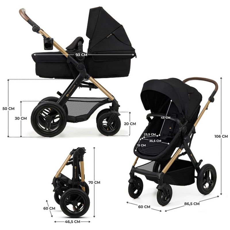 Poussette trio Moov 2 Pure Black Kinderkraft Produit 9