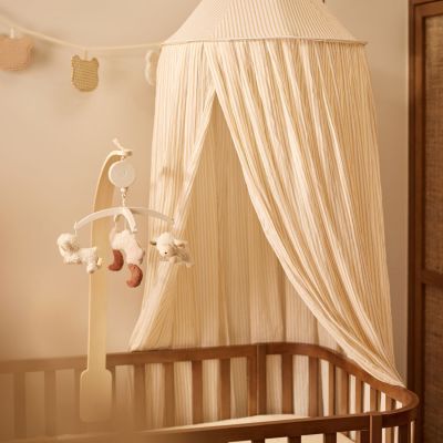 Ciel de lit Stripe Oatmeal-Hazel (245 cm)