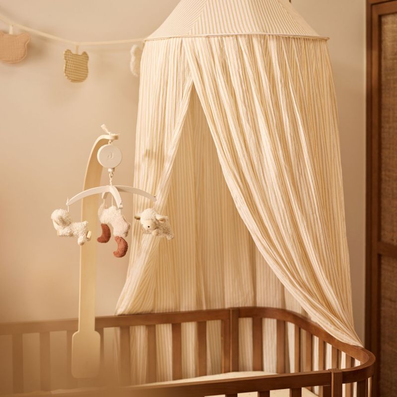 Ciel de lit Stripe Oatmeal-Hazel (245 cm) Jollein Ambiance 2