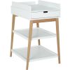 Table à langer Hip avec tiroir Blanc/Naturel - Quax