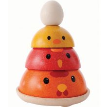 Poule à empiler  par Plan Toys