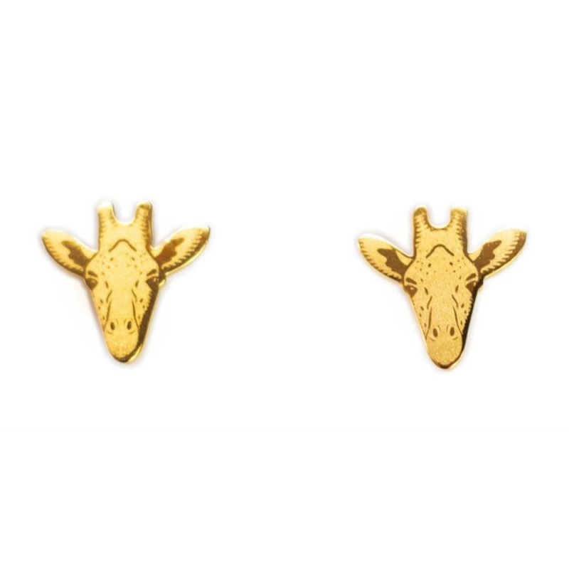 Boucles d'oreilles Girafe (Plaqué or 18 carats) Mava Produit 1