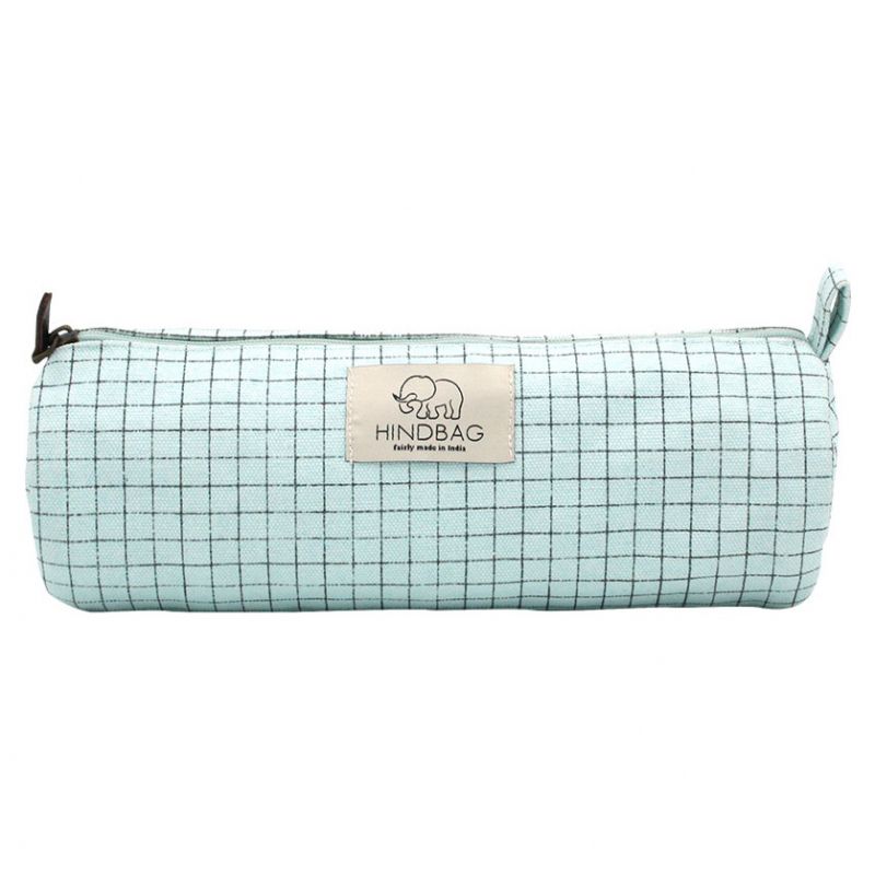 Trousse scolaire en coton bio Mia Bristol bleue Hindbag