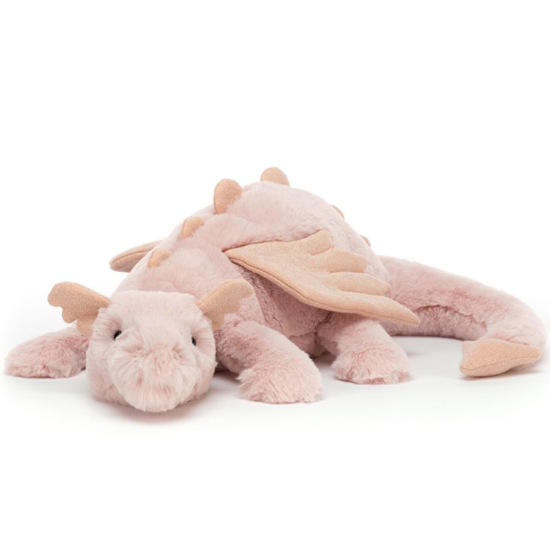 Peluche géante Scrumptious dragon rose (50 cm) Jellycat