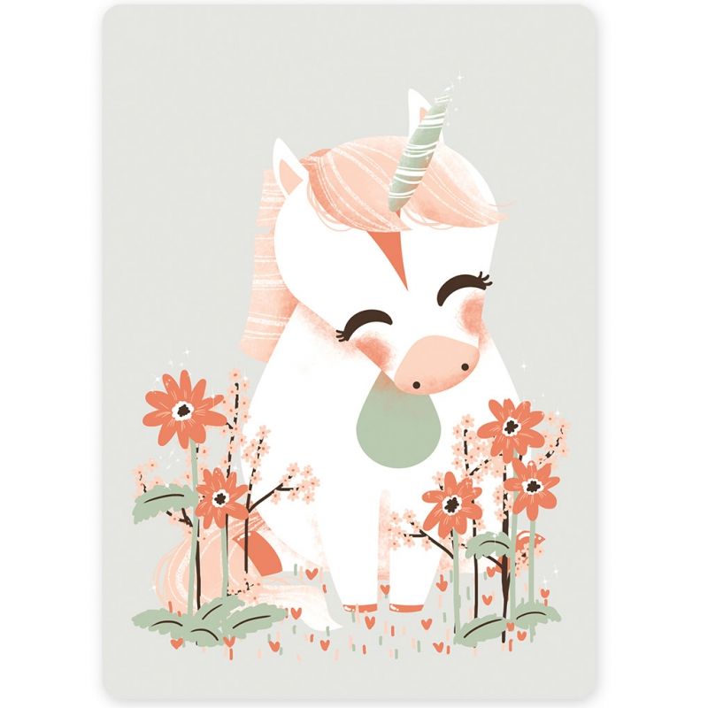 Carte A6 carte les Animignons la licorne  Kanzilue