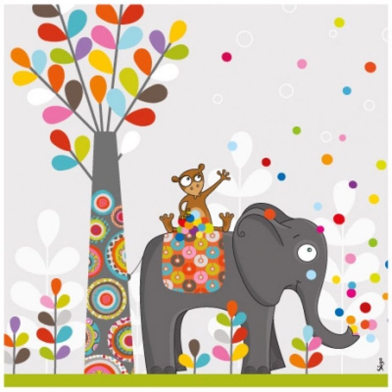 Tableau petits confettis (20 x 20 cm) Série-Golo