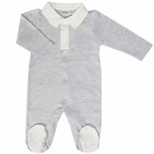 Pyjama léger Grey Birds (1 mois : 56 cm)  par Les Rêves d'Anaïs
