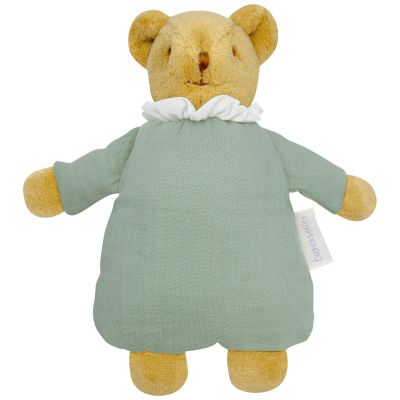 Doudou avec hochet Ours Celadon Trousselier