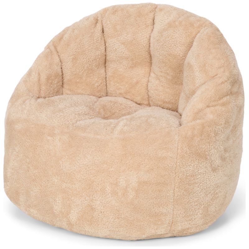 Pouf bouclette Soft Beige Little Dutch Produit 1
