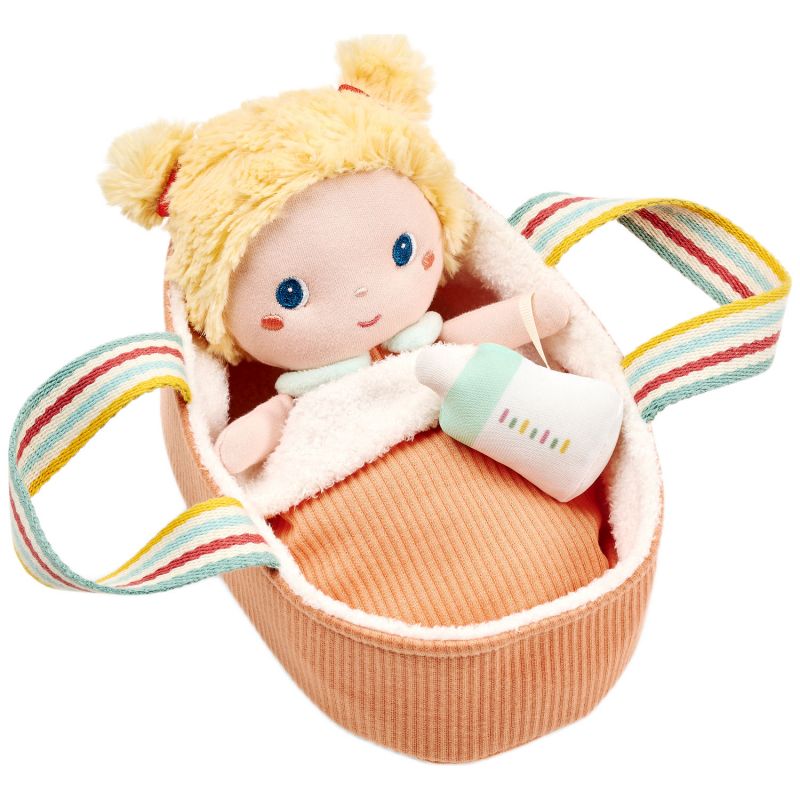 Poupée Mela et son couffin (21 cm) Lilliputiens Produit 1