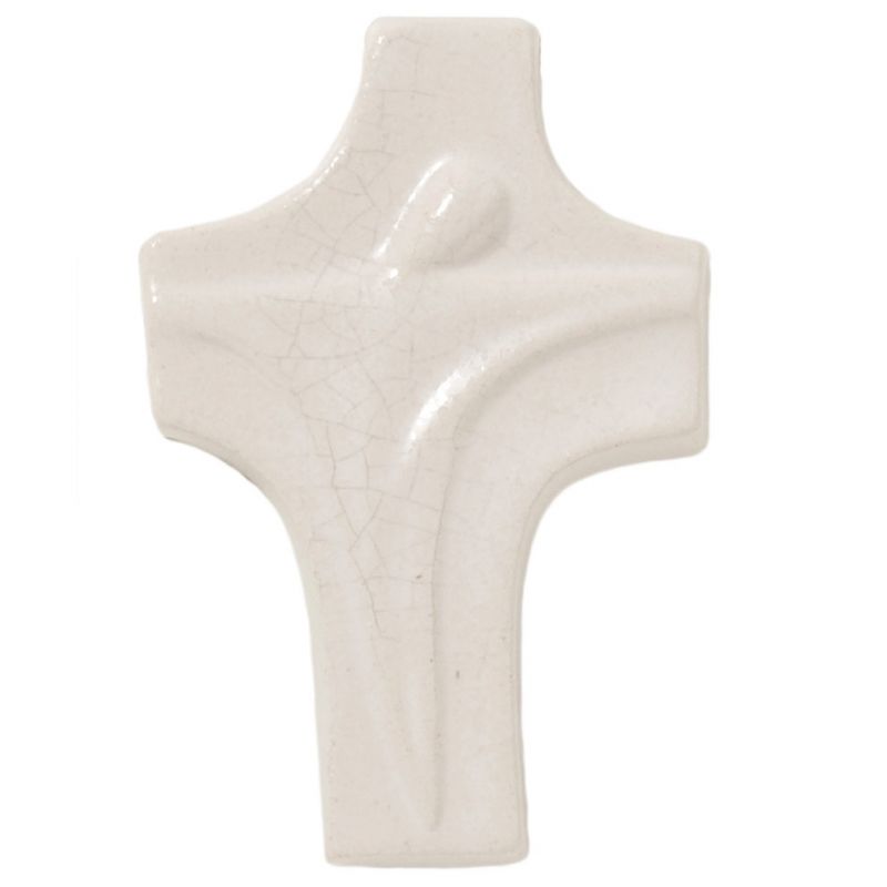 Petite croix murale Jésus en céramique Centro Ave Ceramica
