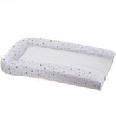 Matelas à langer + 2 carrés éponges étoile blanc