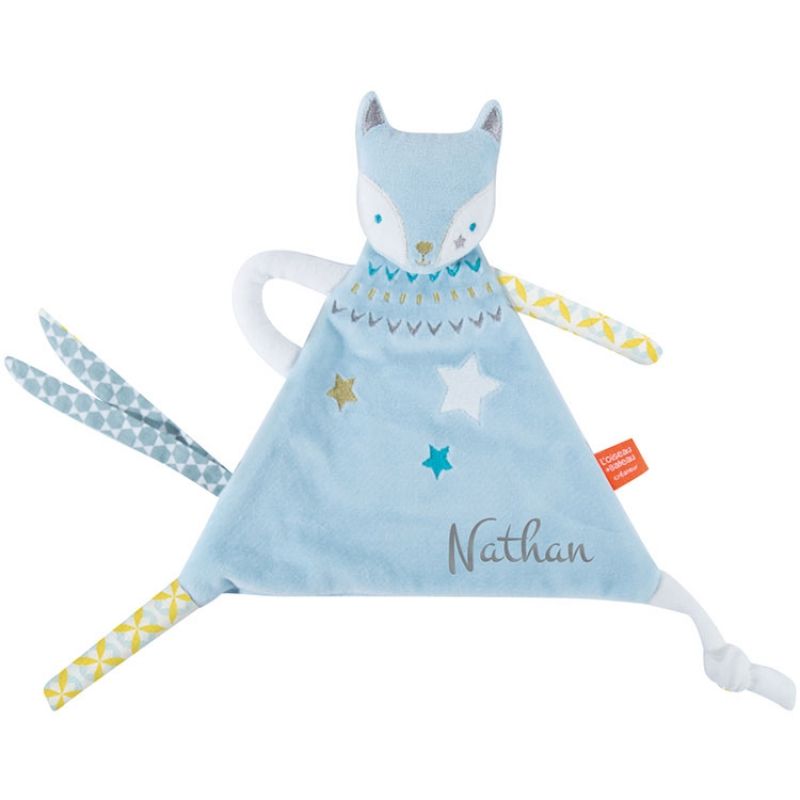 Doudou Z'anepasperdre renard (personnalisable) L'oiseau bateau