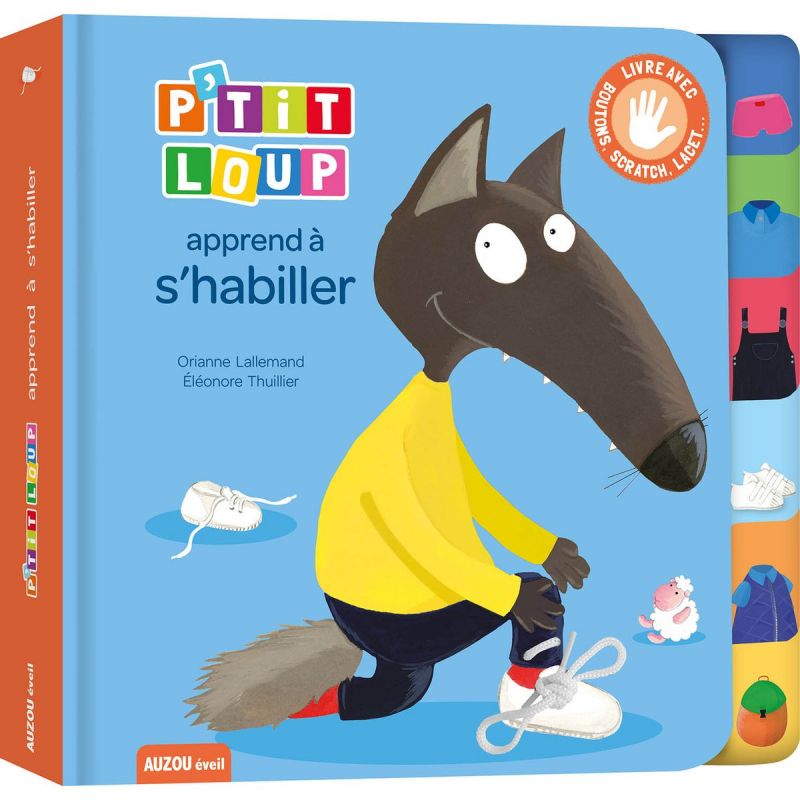 Livre P'tit Loup apprend à s'habiller Auzou Editions