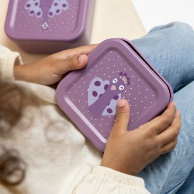 Lot de 3 boîtes à goûter Mrs. Peacock