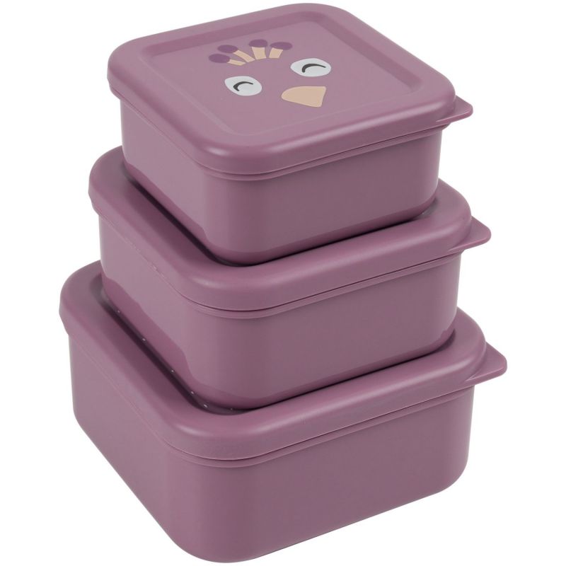 Lot de 3 boîtes à goûter Mrs. Peacock Trixie Produit 3