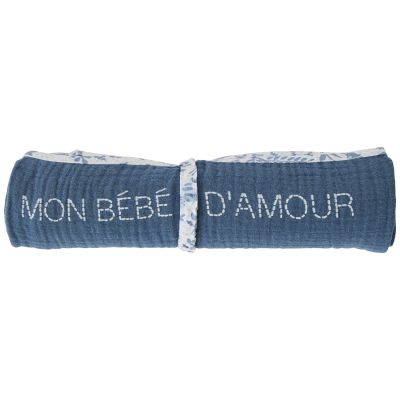 Lange en double gaze de coton gaufré Forêt enchantée (70 x 70 cm) BB & Co