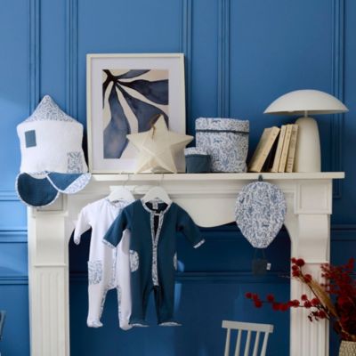 Lange en double gaze de coton gaufré Forêt enchantée (70 x 70 cm)