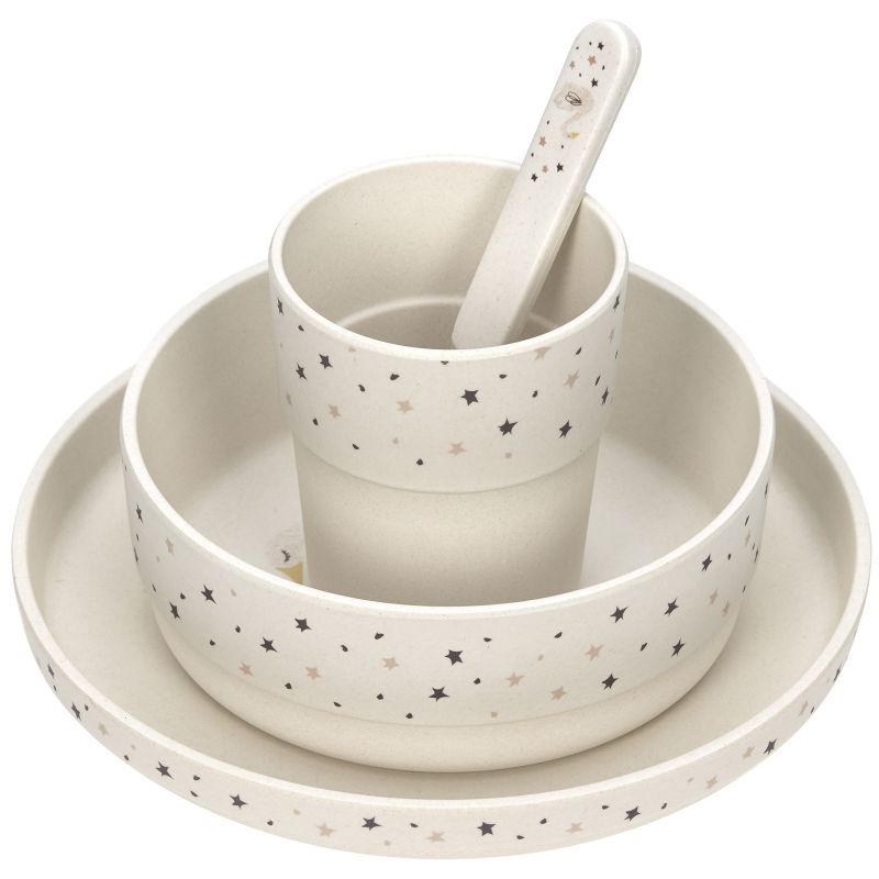 Coffret repas en bambou cygne Little Water Lässig