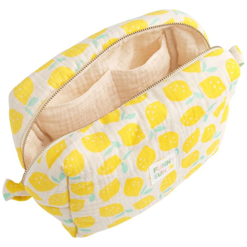 Trousse de toilette Citron Pop Sauthon Produit ouvert 3