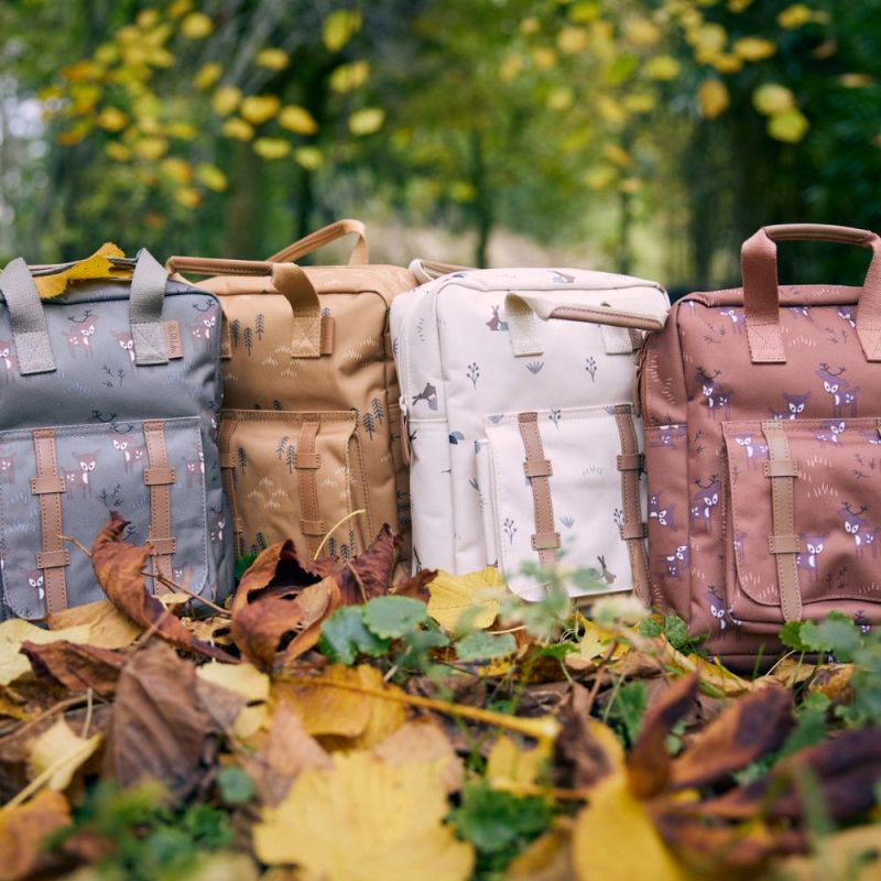 Image d'ambiance de présentation du produit Sac à dos bébé Forêt ocre - Fresk